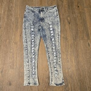 VIP Jeans Blue Jeans Size 19 - 20 Womens Ladies Distressed Jeans
